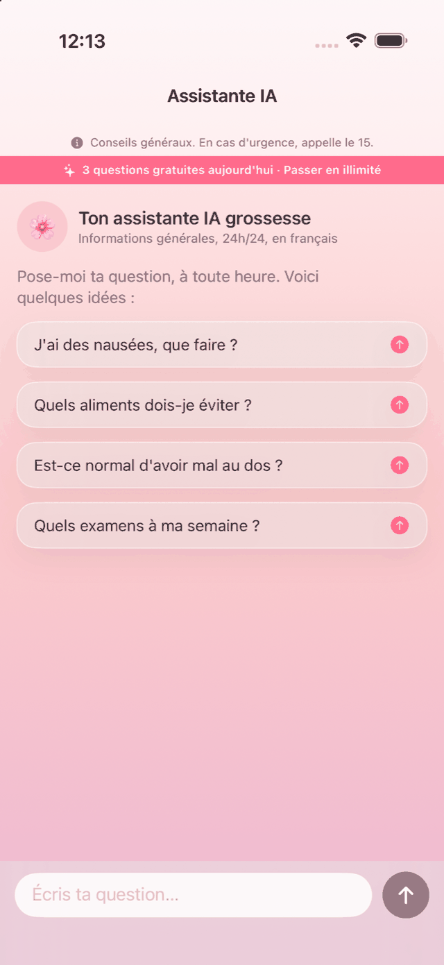 GrossesseIA — assistante IA en français